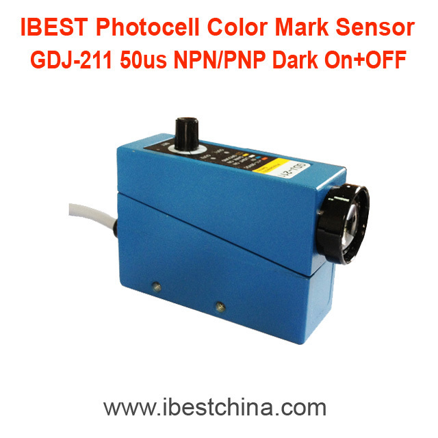 GDJ-511 Color Mark Sensor Switch/Photocell Photoeye Sensor NPN 12V/24V DC (IBEST)