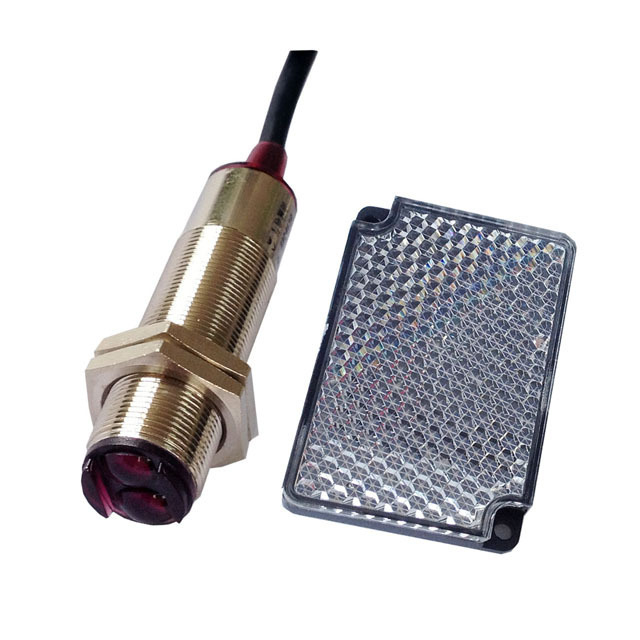 M18 NPN PNP 4 Wires Infrared Retro Reflective Optical Photo Photoelectric Sensor Switch 5Vdc/12V/24Vdc IP67 Waterproof (IBEST)