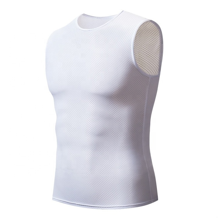 Custom GYM men's plain white fitness tank top custom soft polyester fitness tank top for men