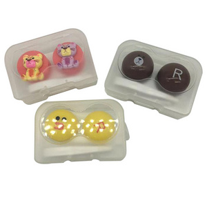 Wholesale Cheap Cartoon Travel Kit Color Eye Case Contact Lens Box