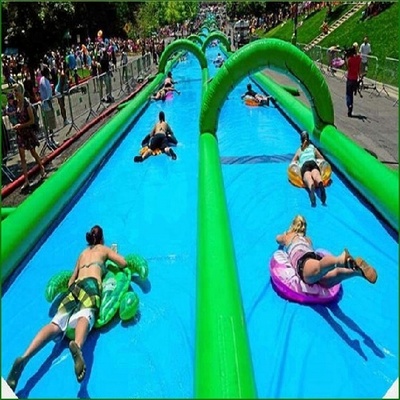 Cheap Crazy slip n slide inflatable outside slide the city water slide with pool for adult