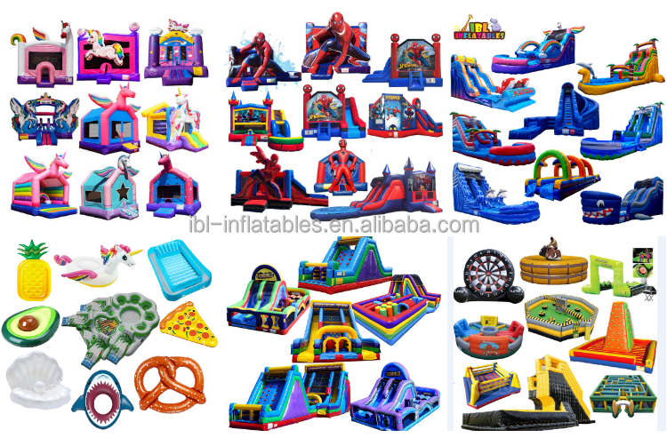 hot sale Kids inflatable water park with pool giant inflatable water slide with pool for rental