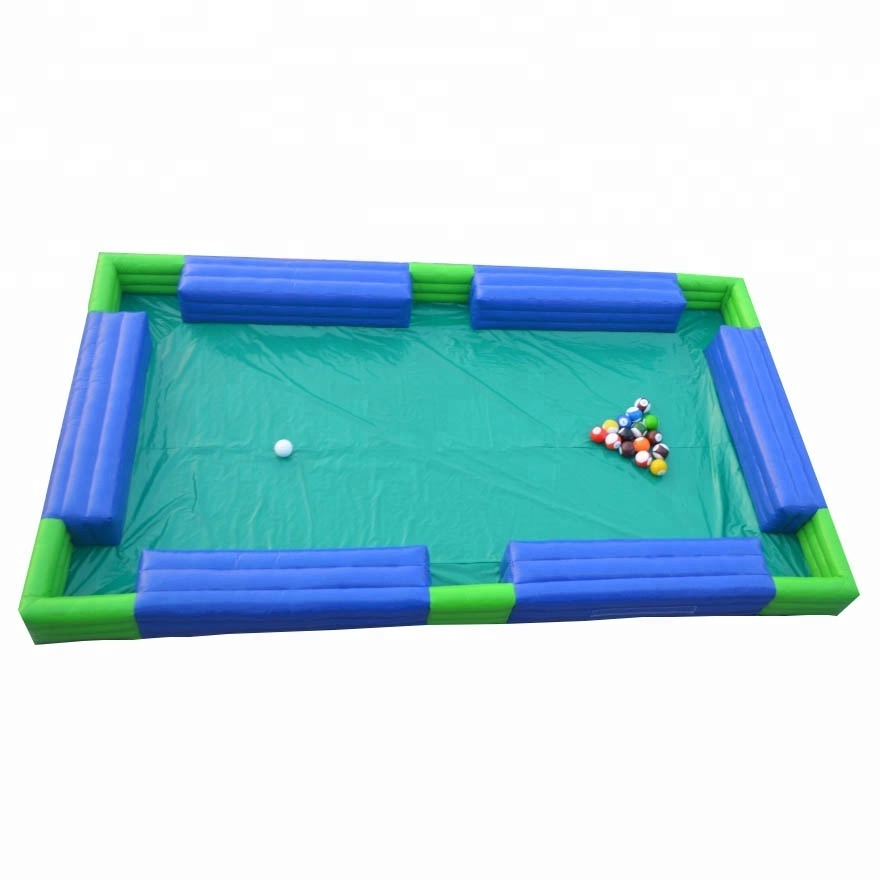 Indoor inflatable snooker ball, giant billiards game inflatable snookerball pool table for sale