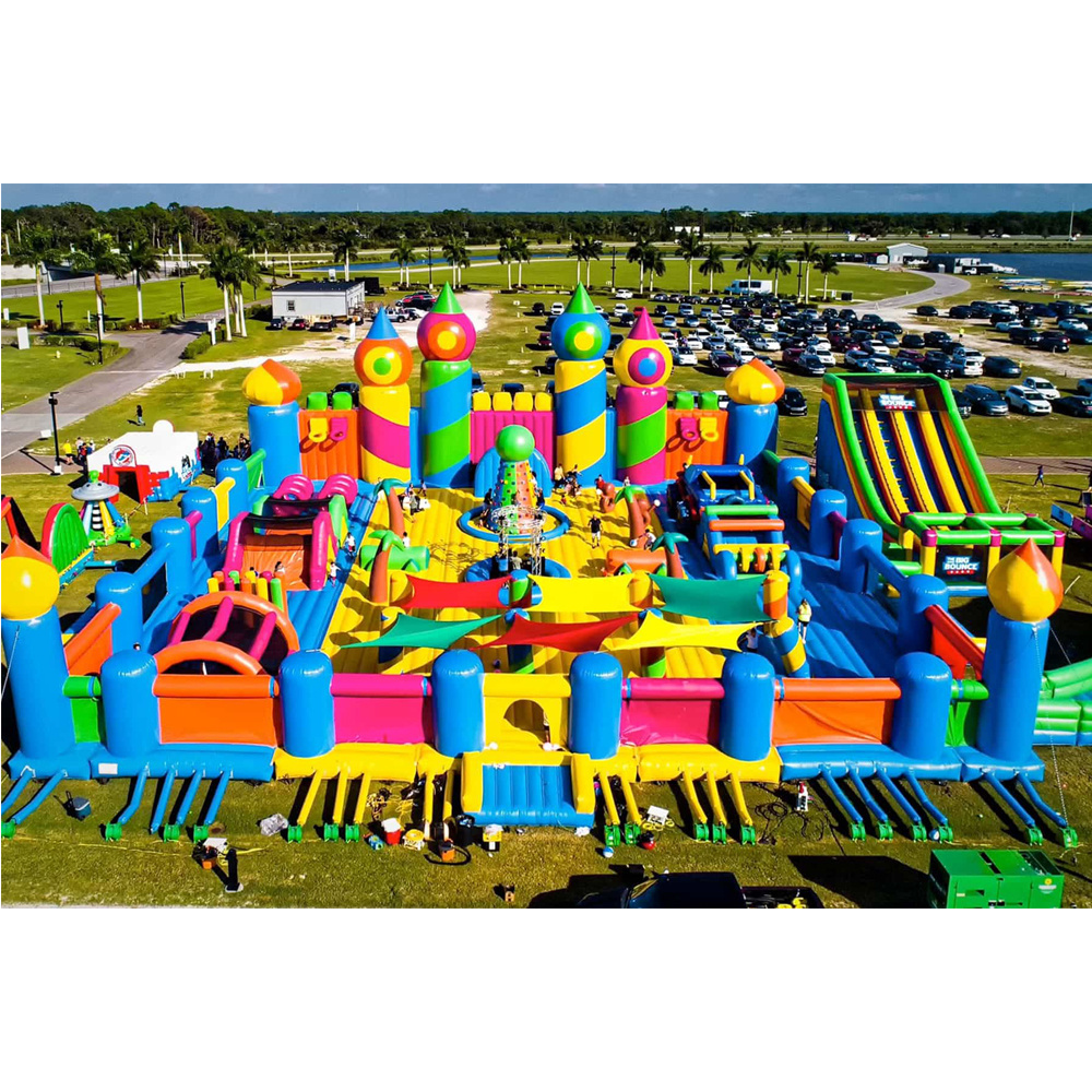 0.55mm pvc inflatable amusement park, inflatable outdoor party kids fun park, inflatable playground