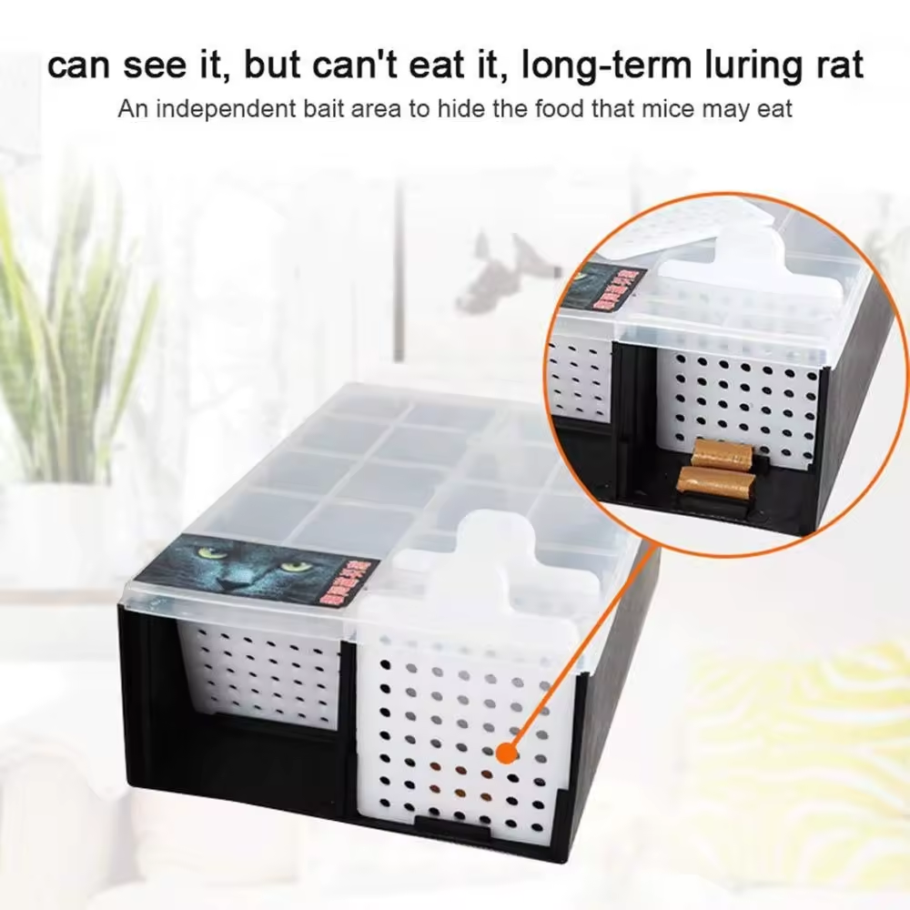 Reusable Indoor Humane Plastic Rodent Cage Live Catcher Continuous Rodent Cage Humane Mouse Trap Humane Mouse Trap