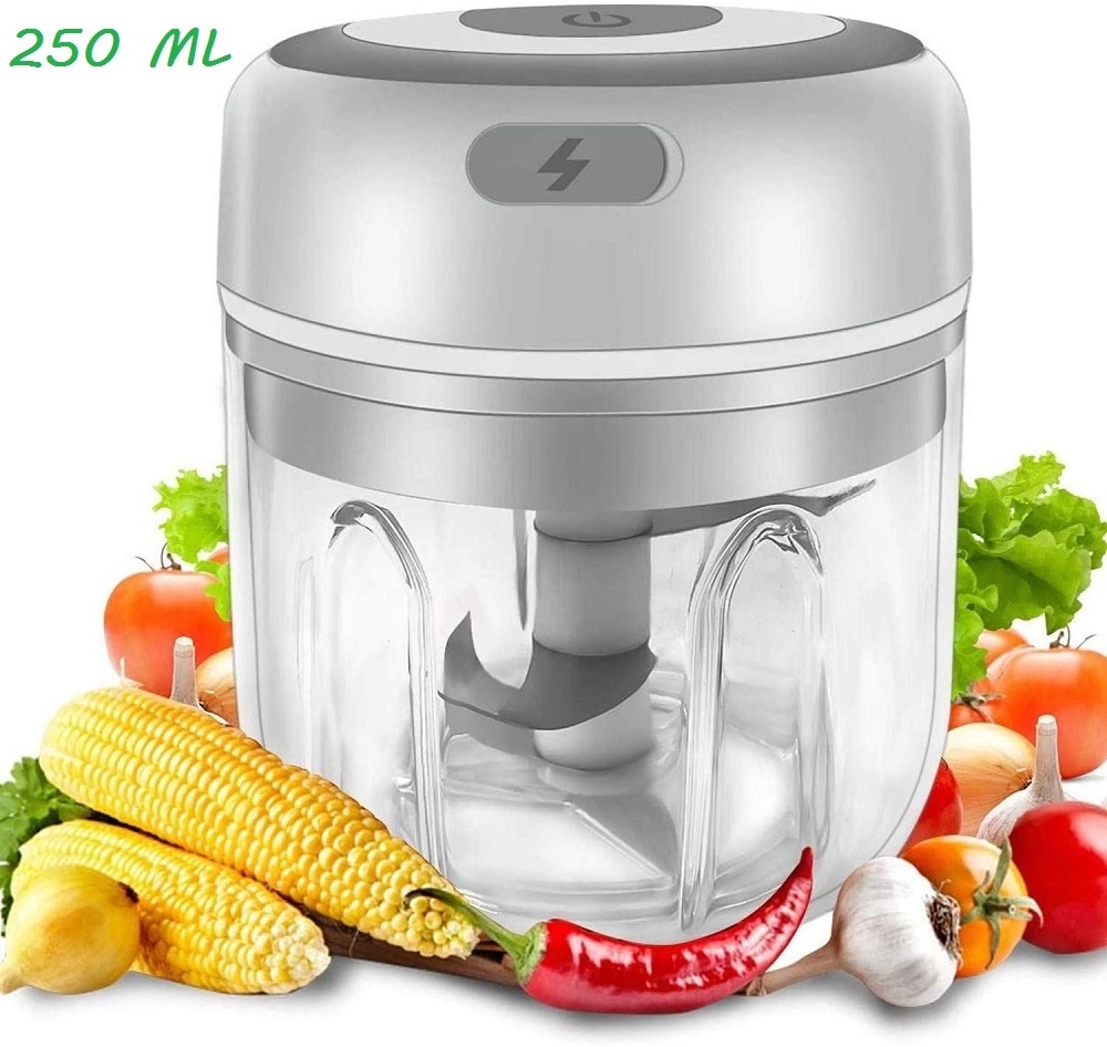 250ml mini portable hand powered food chopper kitchen automatic garlic onion mixer tool travel food chopper electric