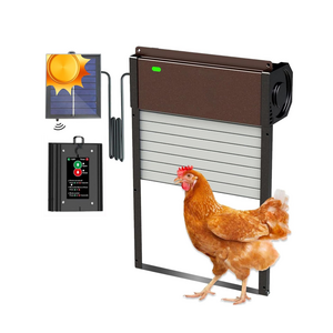 Sensor Aluminum Chicken Coops Door with Remote Control 4 Modes Auto Coop Doors for Chicken Automatic Chicken Coop Door