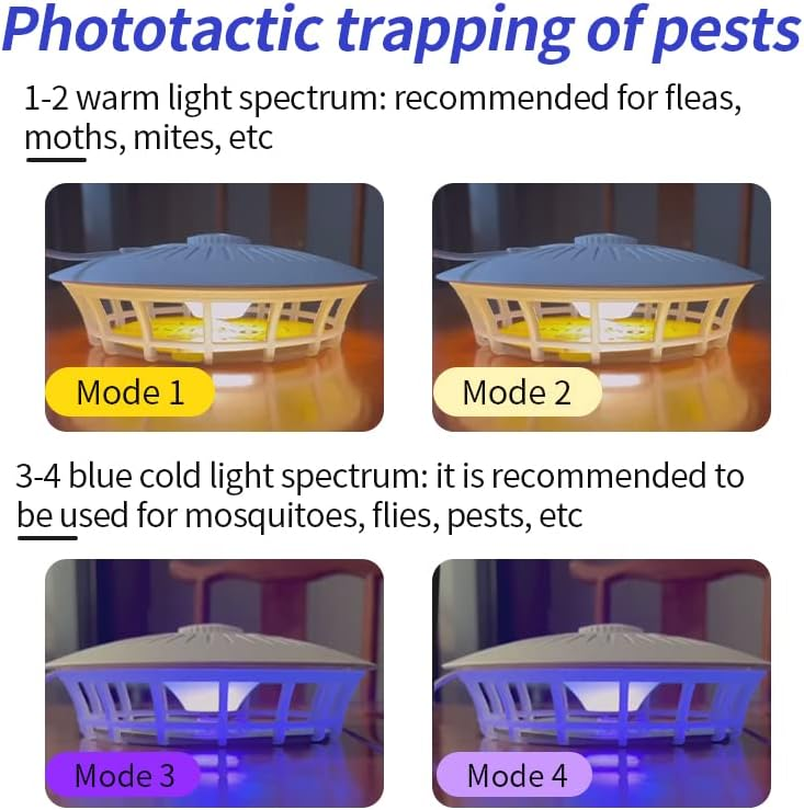 Complete Flea Fighting Tool for Flea Infestation Inside Your Home Purple LED Light Flea Trap