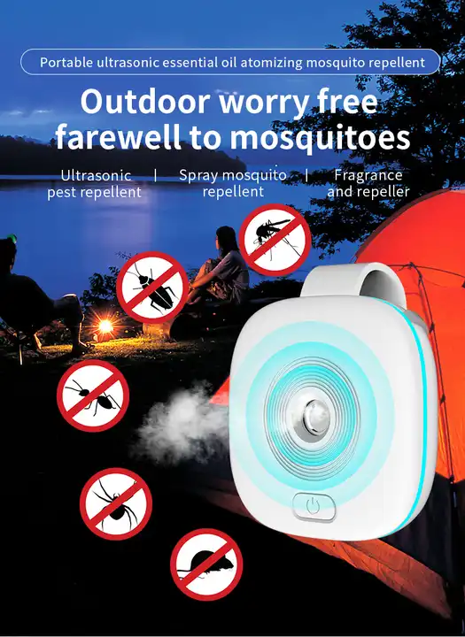 Portable Folding Insect Deterrent Water Spray Mosquito Repellent Killing Machine UVA Ultrasonic Pest Repeller