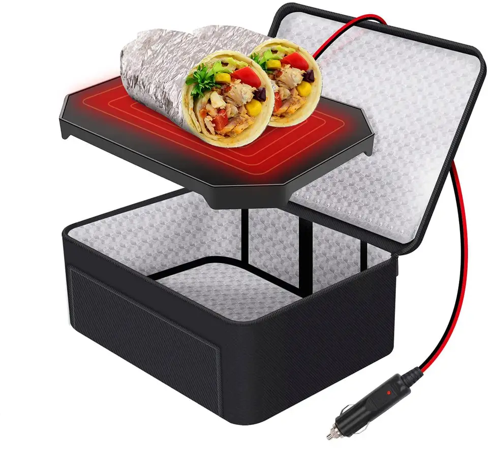 Simply plug portable travel food warmers set doordash Catering Cooler Bags Keep Food Warm Catering electric car  food warmer