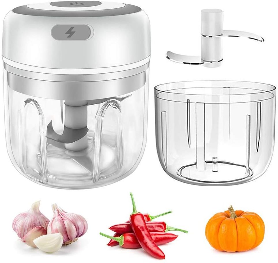 250ml mini portable hand powered food chopper kitchen automatic garlic onion mixer tool travel food chopper electric