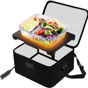 Simply plug portable travel food warmers set doordash Catering Cooler Bags Keep Food Warm Catering electric car  food warmer