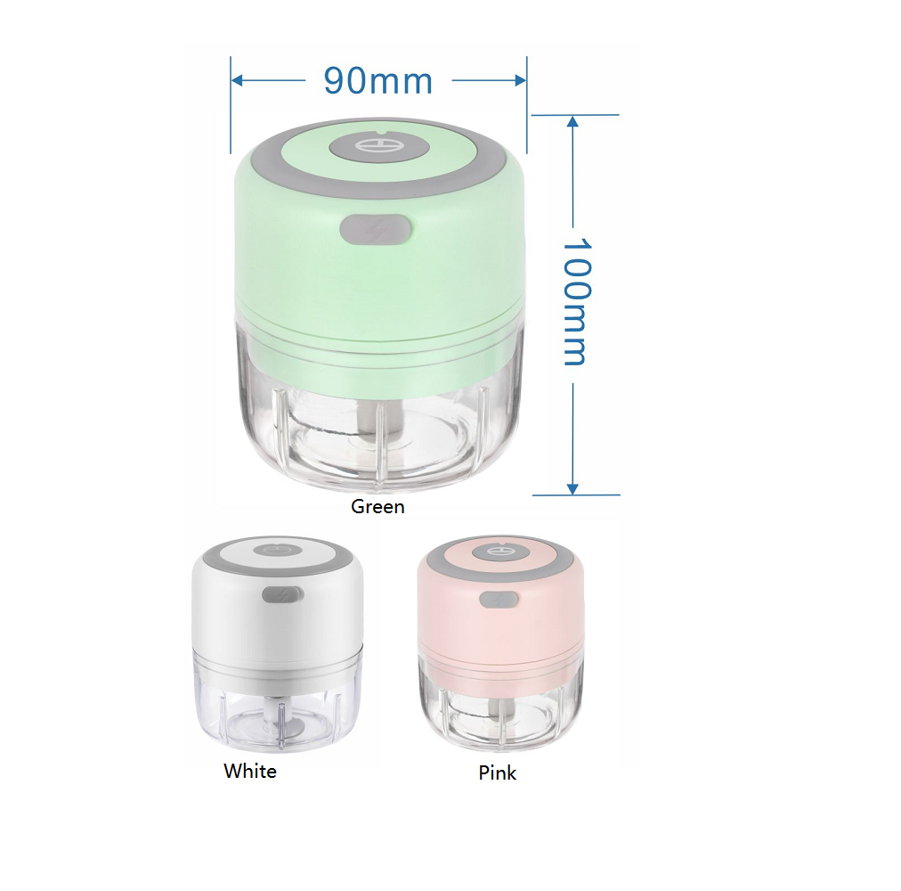 New upgrade 100ml 250ml Portable USB Charging Garlic Meat Grinders,Electric Mini Speedy Vegetable & Meat Chopper