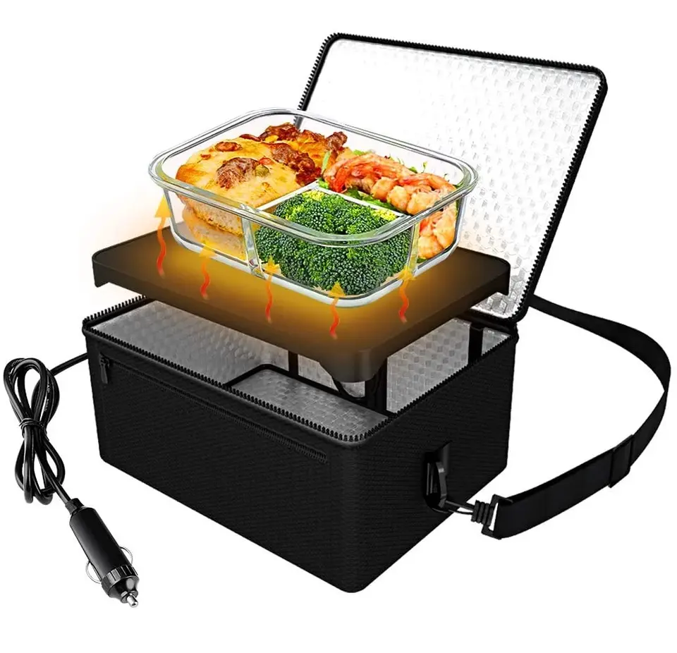 Simply plug portable travel food warmers set doordash Catering Cooler Bags Keep Food Warm Catering electric car  food warmer