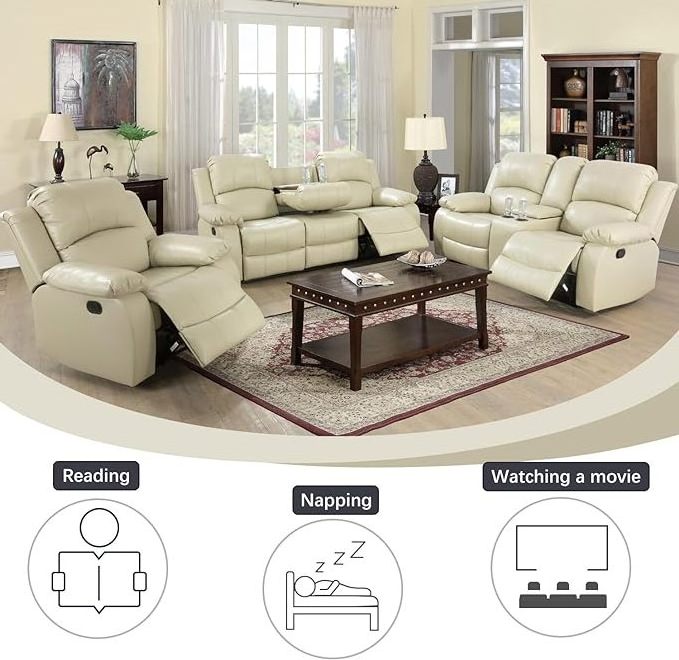 Modern Theatre Cinema Functional Recliner Leather Sofa Sets 1 2 3 4 5 6 7 Seaters Sectional Reclining Living Room Recliner Sofa