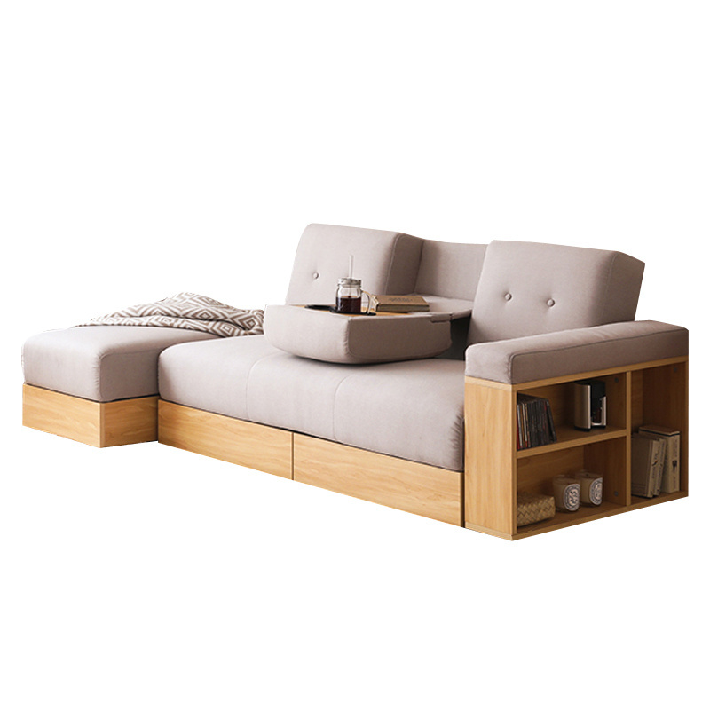 Hot-selling Transformer Sofa Bed Foldable Multi-functional Storage Sofa Bed with Cabinet Coffee Table