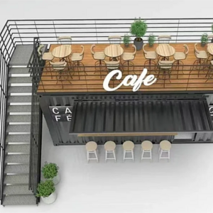 Low Cost Prefab Portable Countryside Convenient Store Container Coffee Shop