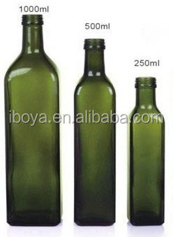 Wholesale green olive oil bottles 250ml 500ml 750ml