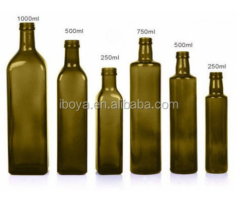 Wholesale green olive oil bottles 250ml 500ml 750ml