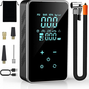 New Style Wholesale 6000mah 150PSI Tire Inflator Inflation Portable Air Compressor Car Air Pump with LCD Screen