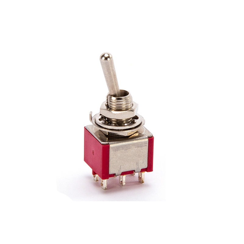 2A 250V high quality 6 Pins  On-off Brass Mini Rocker Toggle Switch  safety switches KN1-203