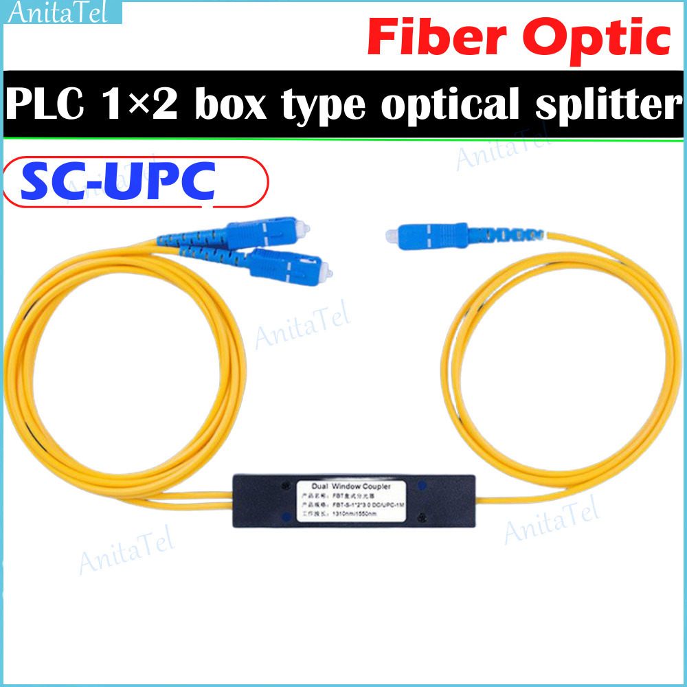 Unbalanced 1*2 FBT Tube Splitter SC/UPC Connector for FTTH Spectroscopic Ratio from 1:99 to 50:50 Radio Splitter Coupler