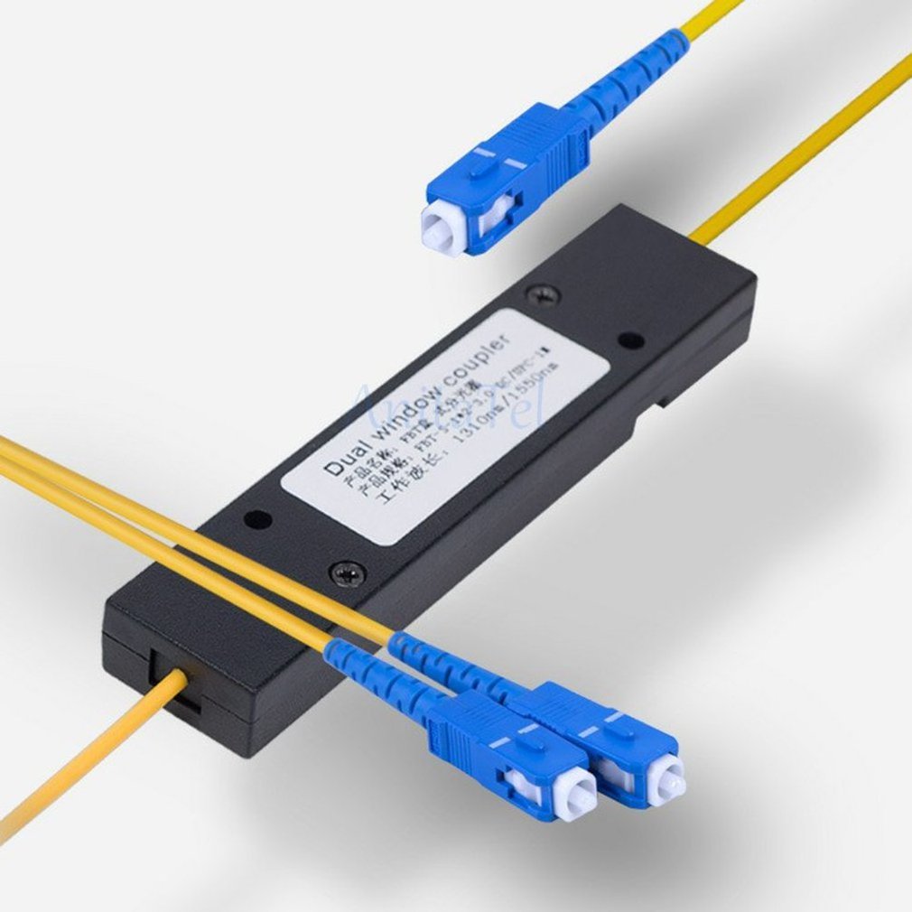 Unbalanced 1*2 FBT Tube Splitter SC/UPC Connector for FTTH Spectroscopic Ratio from 1:99 to 50:50 Radio Splitter Coupler