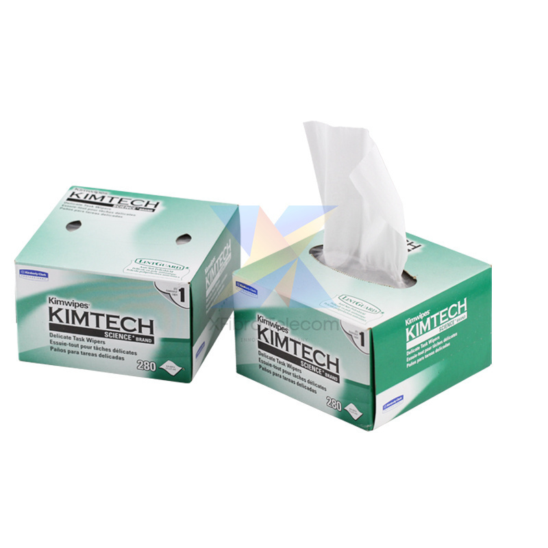 Kimtech 280 PCS Dust-Free Paper Fiber Cleaning Wiping Paper Best Price for FTTH and Network Use Optical Fiber Tool