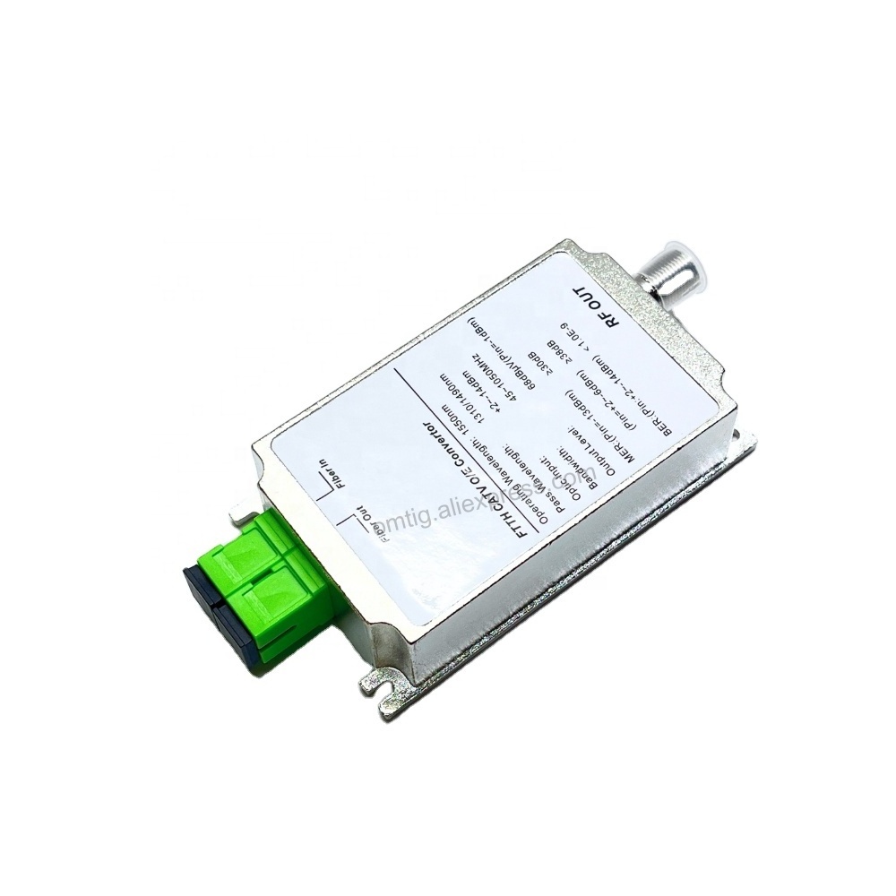 Optical CATV Receiver 2SC/APC-1RF Wavelengh1310/1490/1550nm with 2 Output Port WDM for PON FTTH CATV Bandwidth 47-1008MHz