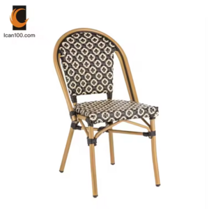 Luxury Garden Rattan Furniture Wicker Patio Furniture Terrace Dining Outdoor Bistro Chair