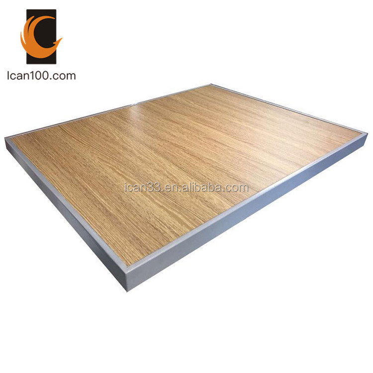 Fast Food Restaurant Dining Laminate HPL 40mm Formica Bistro Coffee Table Modern