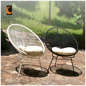 All Weather Papasan Chair Indoor Outdoor Oval  Acapulco Chair Weave Lounge Patio Garden Chair