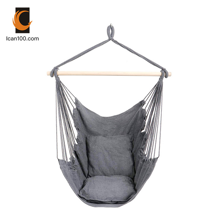 Indoor Patio Adult Hammock Hanging Seat Swing Suspended Chair Boho Furniture Hamacas Sillas for Home Bedroom