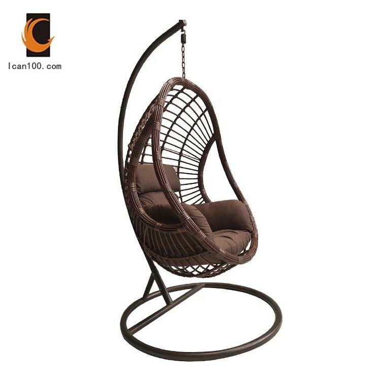 Outdoor Hammock Rattan Outdoor Furniture Bamboo Hanging Chair Egg Swing Chair With Stand