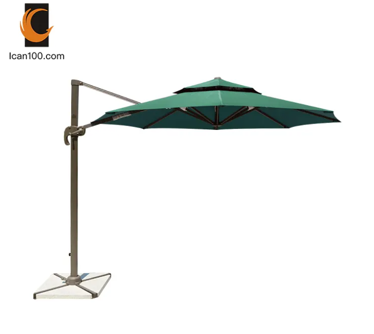 Windproof Beach Umbrella Sun Big Square Parasol Foldable Umbrella Stand Outdoor Parasol