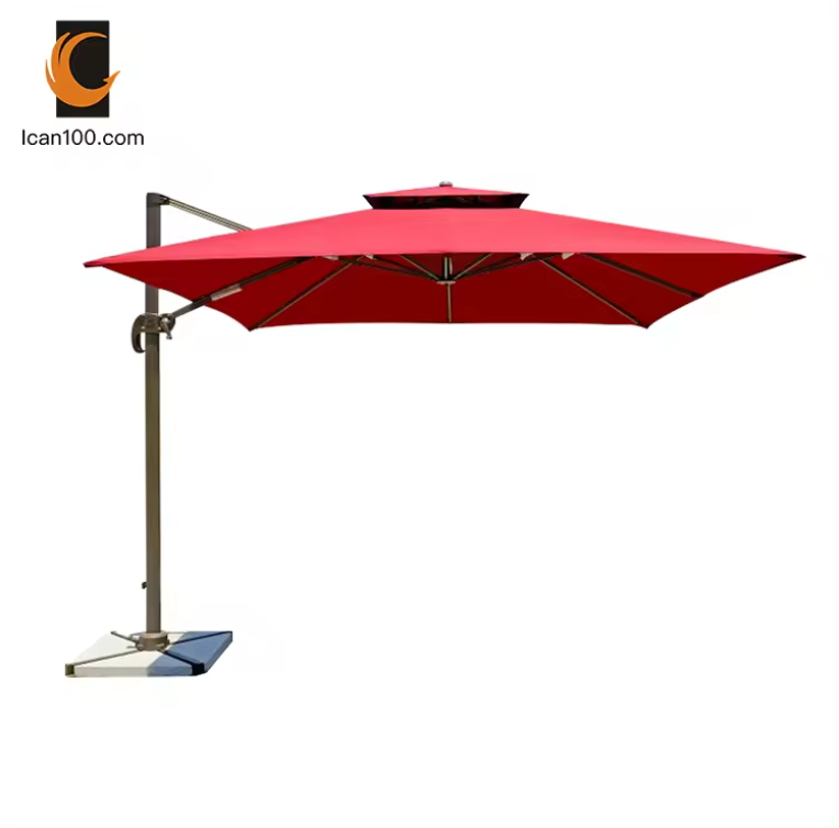 Modern Parasols Big Size Folding Umbrella Restaurant Outdoor Stand Garden Large Sun Umbrella