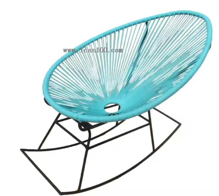 Single Garden Lounging Chairs Outdoor Garden Rocking Chairs Rattan Balony Furniture Acapulco Egg Chair