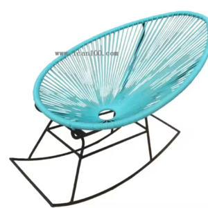 Single Garden Lounging Chairs Outdoor Garden Rocking Chairs Rattan Balony Furniture Acapulco Egg Chair