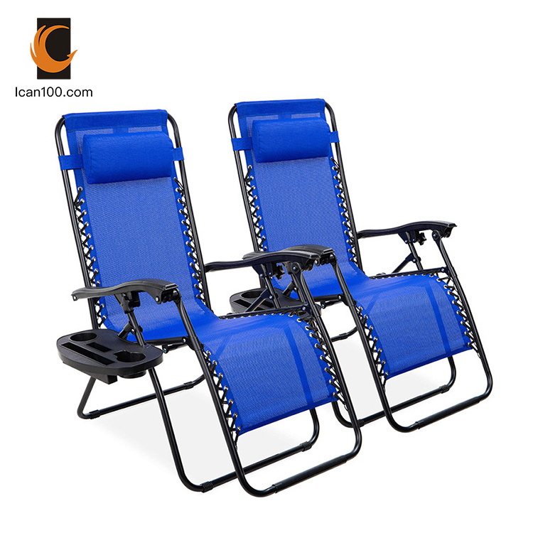 Popular Outdoor Beach Patio Camping Swimming Foldable Garden Furniture Zero Gravity Sun Recliner Lounge Chair