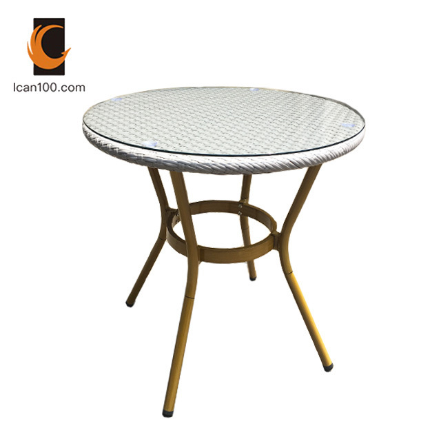 2022  White Outdoor Coffee Shop Furniture Rattan Outdoor Furniture Garden Luxury Patio Dining Set Outdoor Furniture