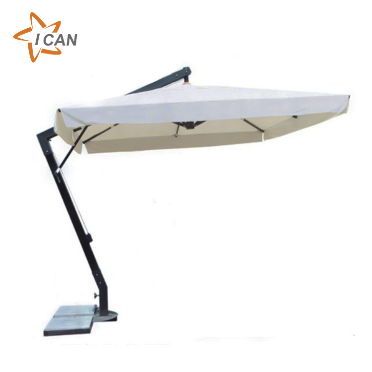 Anti-aging Restaurant Cantilever Solar Big Umbrella Square Parasol