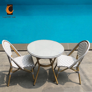 Wholesale Modern Design Grey Garden Sets Rattan  Patio Dining Set Table And Chair Set Outdoor Furniture