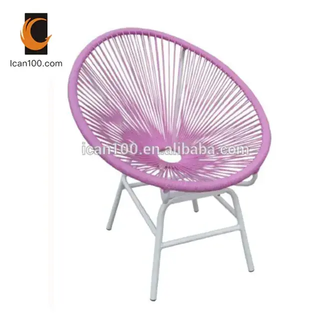 Hot Selling Patio Swing Chair Egg Acapulco Egg Rocking Rope Chair Blue Lounge Garden Chairs