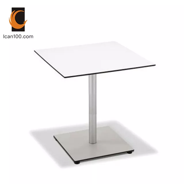 portable commercial Furniture DinnerHPL Table Top Foldable Table Base Cafeteria Folding Restaurant Table