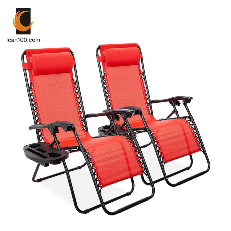 Popular Outdoor Beach Patio Camping Swimming Foldable Garden Furniture Zero Gravity Sun Recliner Lounge Chair