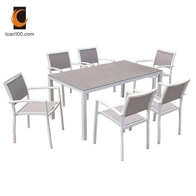 Commercial Glass Retro American Diner Outdoor Dining Chair And Table Set Furniture For Restaurant