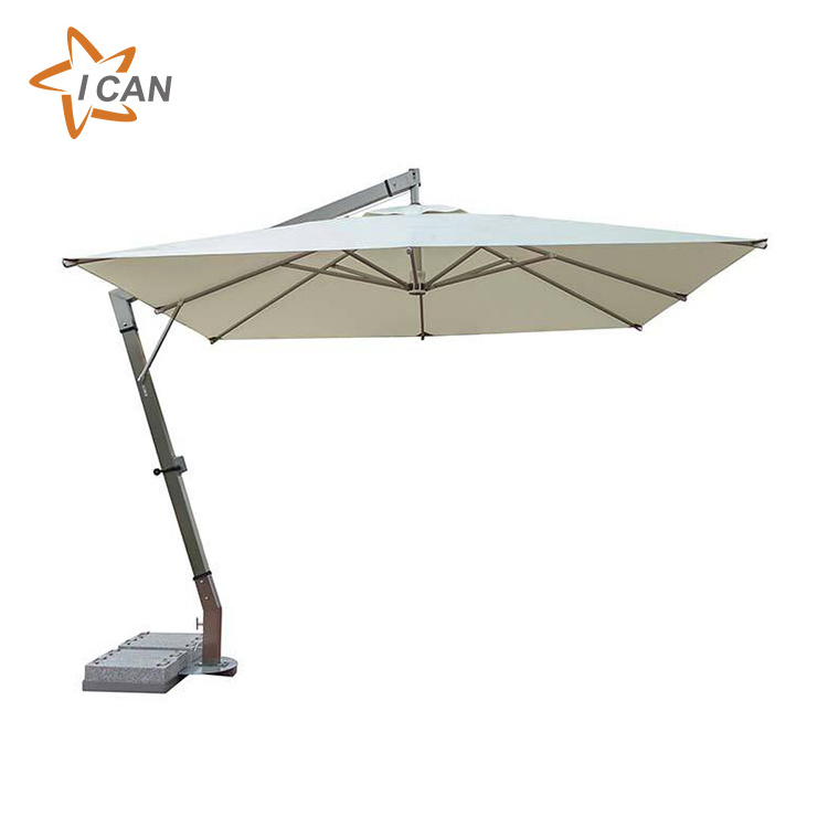 Anti-aging Restaurant Cantilever Solar Big Umbrella Square Parasol