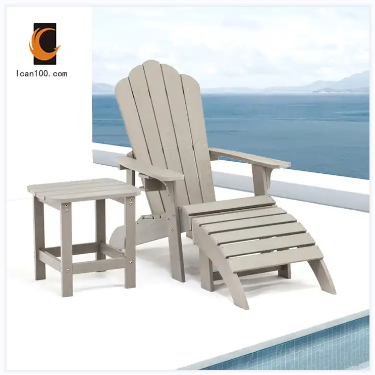 Wholesale Garden Plastic Wood Adirondack Chair Foldable Wood Garden Folding Beach Chair Adirondack Chair