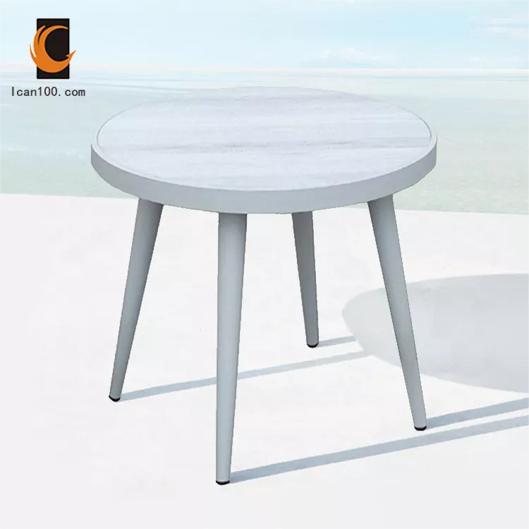 Contemporary Ceramic Dining Table Coffee Furniture Round Marble Garden Table Outdoor Restaurant Tables