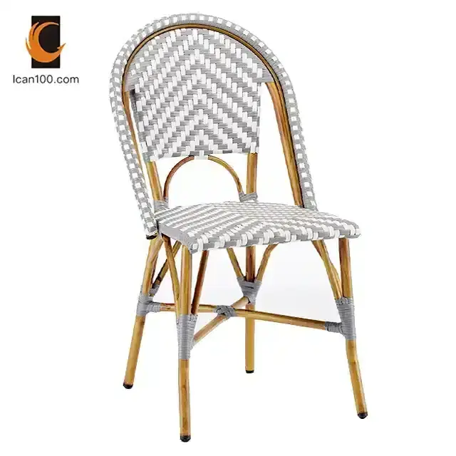 Customization Outdoor Rattan Cafe Chair Set Rattan Patio Dinning Set Bistro Garden Furniture Cafe Chair Set